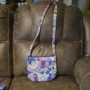 Vibrant Purple Patterned Women's Bag